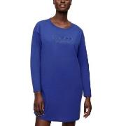 Triumph Long Sleeve Nightdress Mörkblå bomull 36 Dam