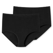 Schiesser Trosor 2P 95-5 Organic Maxi Svart bomull X-Large Dam