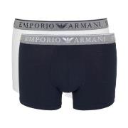 Armani Endurance Logo Boxer Brief Kalsonger 2P Vit/Blå bomull X-Large ...