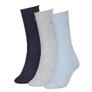 Calvin Klein Strumpor 3P Classic Socks For Women Grå/Blå Strl 39/42 Da...