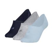 Calvin Klein Strumpor 3P Footie Socks For Women Grå/Blå Strl 35/38 Dam