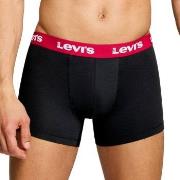 Levis Kalsonger 2P Repeat Logo Boxer Brief Svart/Vit bomull Large Herr