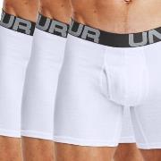 Under Armour Kalsonger 3P Charged Cotton 6in Boxer Vit Medium Herr