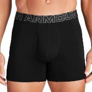 Under Armour 3P Perfect Cotton 6in Boxer Svart Small Herr