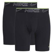 Nike Kalsonger 2P Elite Cotton Stretch Long Boxer Briefs Svart 2XL Her...