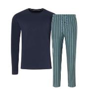 Jockey Night And Day Long Pyjama Blå/Rand Medium Herr
