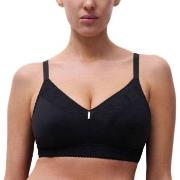 Chantelle BH EasyFeel Wirefree Support Bra Svart nylon D 70 Dam