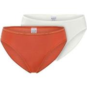 Schiesser Trosor 2P Modal Essentials Tai Colored Orange/Vit modal 40 D...