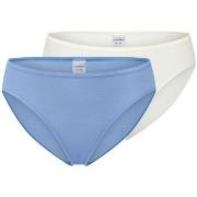 Schiesser Trosor 2P Modal Essentials Tai Colored Blå/Vit modal 38 Dam