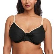 Swegmark Bahamas Bikini Underwire Bra Svart m Beige D 75 Dam