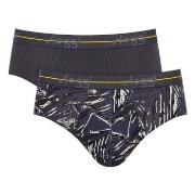 Sloggi Kalsonger 2P For Men Start Midi Gråmelerad bomull XX-Large Herr