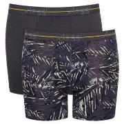 Sloggi Kalsonger 2P Men Start Short C2P Gråmelerad bomull X-Large Herr