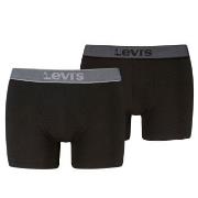 Levis Kalsonger 2P Men Twill Boxer Brief Svart/Grå bomull Medium Herr
