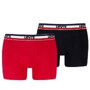 Levis Kalsonger 2P Sportswear Logo Base Boxer Svart/Röd bomull Large H...