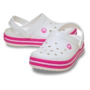 Crocs Crocband Clog Kids Rosa/Vit US J1 (EU 32-33) Barn