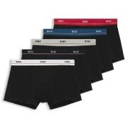 BOSS Kalsonger 5P Essential Trunks Svart bomull X-Large Herr