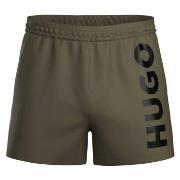 HUGO Badbyxor Abas Swim Shorts Mörkgrön polyester Large Herr
