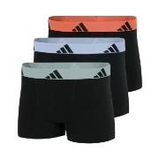 adidas Kalsonger 3P Active Flex Cotton Trunk Svart/Mint bomull Large H...