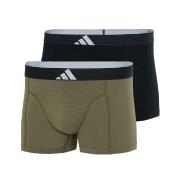 adidas Kalsonger 2P Active Flex Cotton Body Trunk Svart/Grön bomull X-...