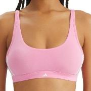adidas BH Sport Active Essentials 3 Stripes Bralette Rosa bomull Mediu...