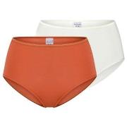 Schiesser Trosor 2P Modal Essentials Midi Slips Orange/Vit modal 46 Da...