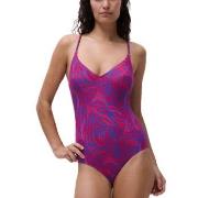 Femilet Tidra Deep V-neck Swimsuit Flerfärgad 44 Dam