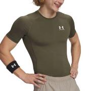 Under Armour HeatGear SS Compression Shirt Militärgrön Large Herr