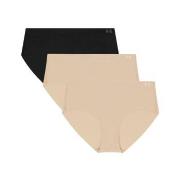 Under Armour Trosor 3P Pure Stretch No Show Hipster Svart m Beige Larg...