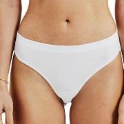 Bread and Boxers Cotton Thong Trosor 2P Vit ekologisk bomull Medium Da...