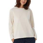 Schiesser Women Mix and Relax Long Sleeved Shirt Creme bomull 40 Dam