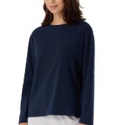 Schiesser Women Mix and Relax Long Sleeved Shirt Mörkblå bomull 48 Dam