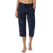 Schiesser Women Mix and Relax Pants Marin Randig bomull 34 Dam
