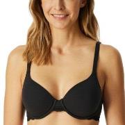 Schiesser BH Unique Cotton Wired Bra Svart bomull B 95 Dam