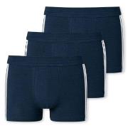 Schiesser Kalsonger 3P 95-5 Stretch Shorts Mörkblå bomull Medium Herr
