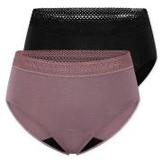 Schiesser Trosor 2P Care Retro Period Pants Flerfärgad bomull 44 Dam