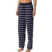 Schiesser Mix and Relax Long Cotton Pants Marin Randig bomull 46 Dam