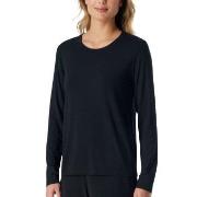 Schiesser Women Mix and Relax Longsleeved Shirt Svart modal 44 Dam