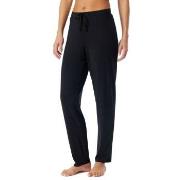 Schiesser Women Mix and Relax Straight Pants Svart modal 44 Dam