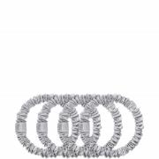 Slip Pure Silk Skinny Scrunchies - Silver