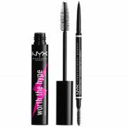 NYX Professional Makeup Micro Eyebrow Pencil and Black Volumizing Masc...