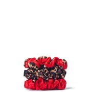 SILKE London Hair Scrunchies (Various Colours) - Leopard and Red