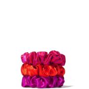 SILKE London Hair Scrunchies (Various Colours) - Pink and Orange