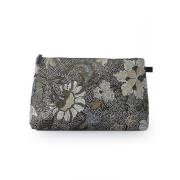 Ceannis Cosmetic Large Flower Linen Black 34x20.5x9 cm