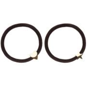 Dark 2 Pk Velvet Hair Tie Chocolate Brown - pcs 1