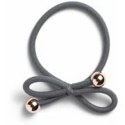 IA BON Hair Tie Gold Bead Steel Grey