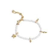 Enamel Copenhagen Bracelet, Aruba Pearl - 18,5 cm