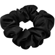 Lenoites Mulberry Silk Scrunchie Black