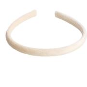 Dark Velvet Headband Thin Vanilla