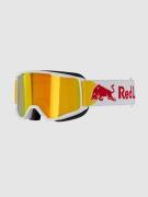 Red Bull SPECT Eyewear Neon White Goggle brown with red