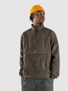 Fat Moose Herold Fleece Hoodie med Dragkedja beetle green